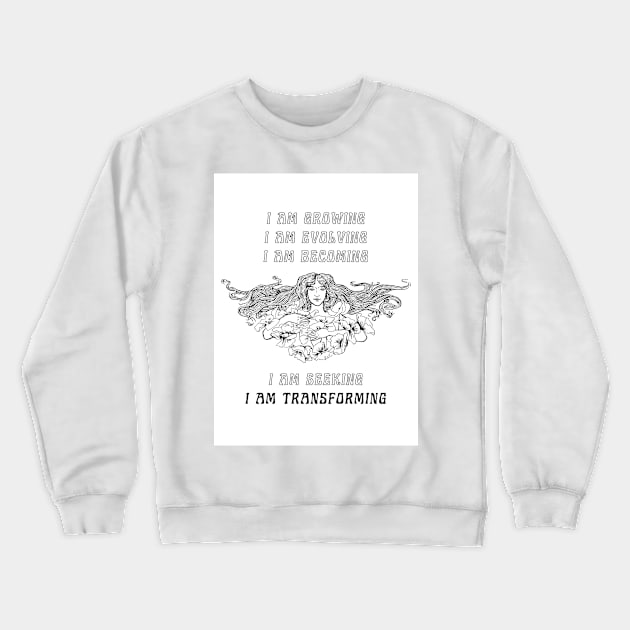 affirmations Crewneck Sweatshirt by little-axii